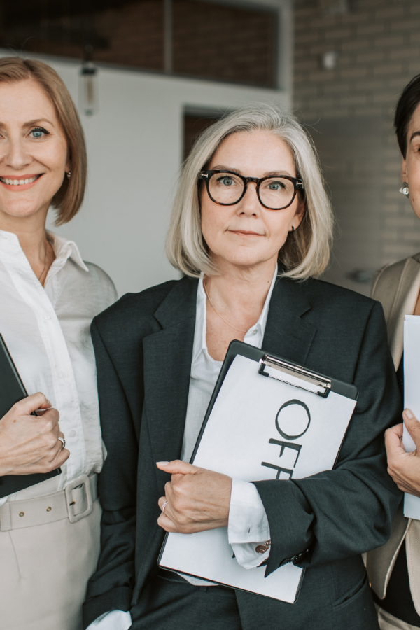 group of women at an office