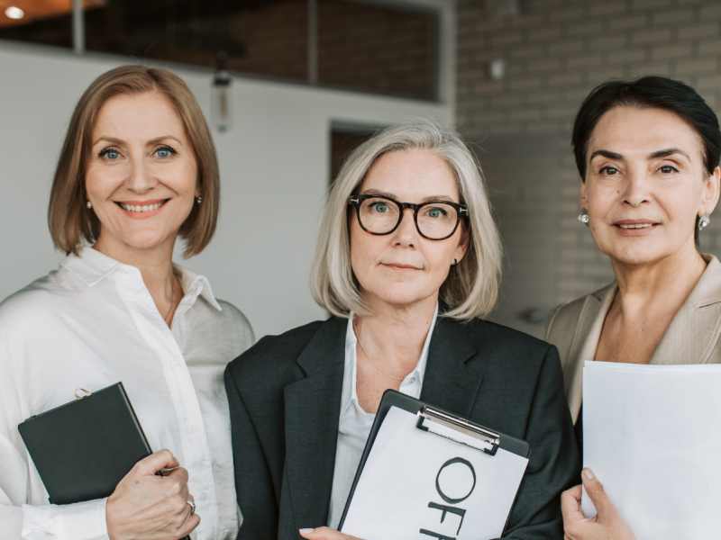 group of women at an office