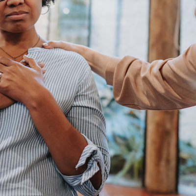 Women being supported by another women